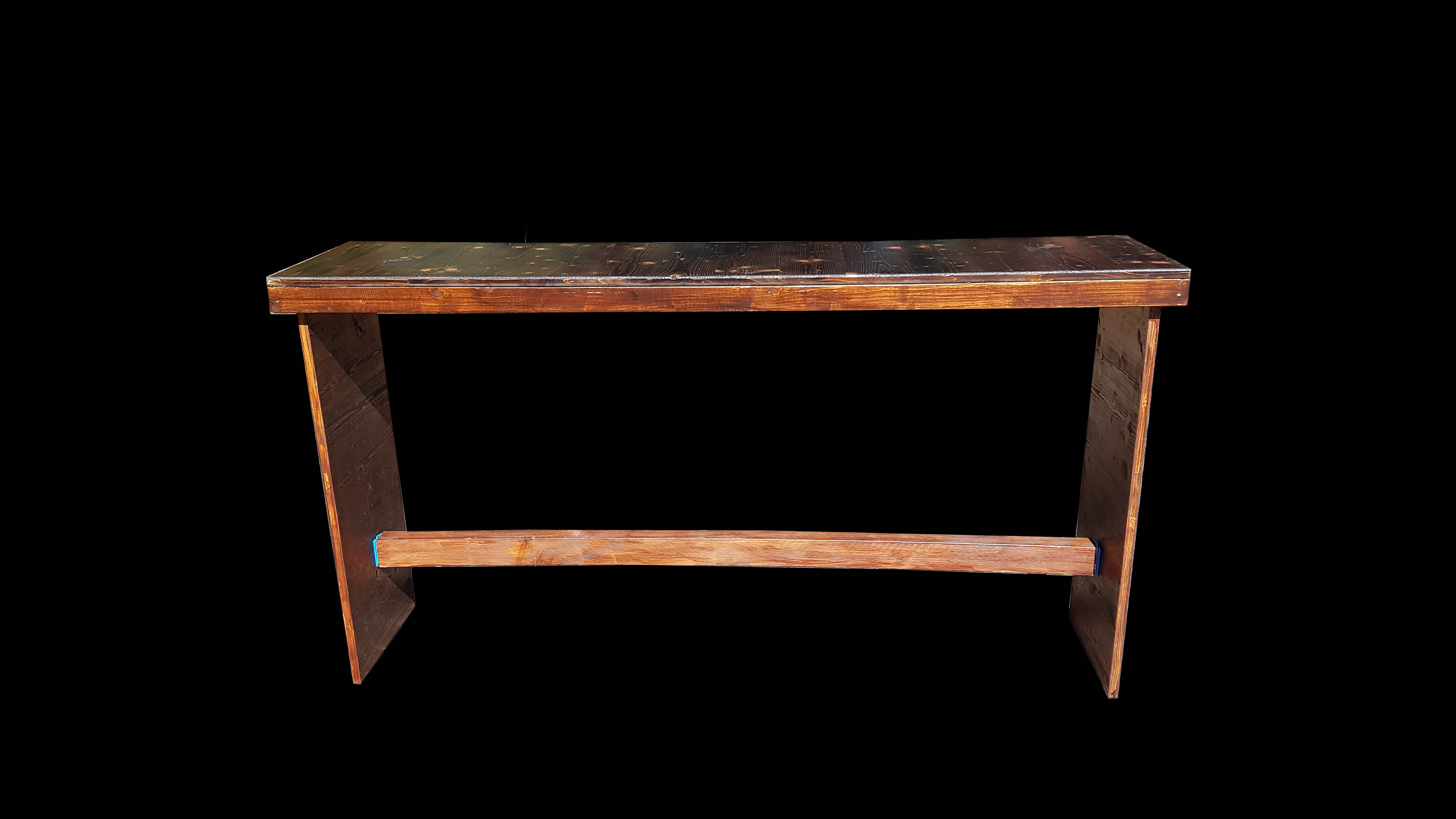 Brückentisch "Kneipe" 0,50 x 2,00 m, Holz/Palisander